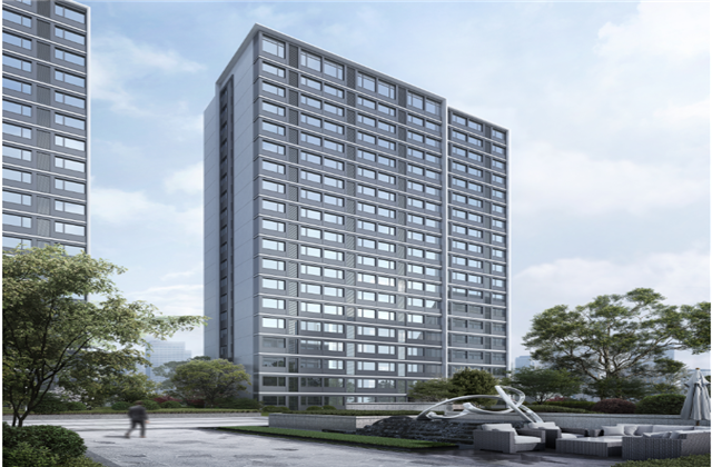 杭州市首座近零能耗住宅建筑临安yd12399云顶集团宸锦学府主体结顶